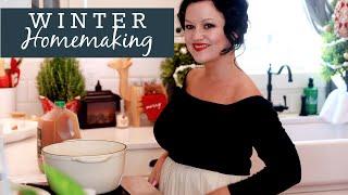 Beautiful Winter HOMEMAKING | Peaceful Silent Vlog (Calming Music) Christmas Edition