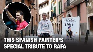 Spanish painter honors Rafael Nadal through her art 