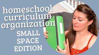 Homeschool Curriculum Organization | Small Space Organization