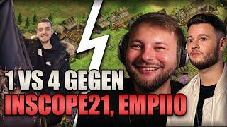 AoE2 PRO im 1vs4 gegen Inscope21, Empiio, MiZenT und Maxi!