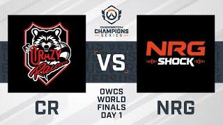 OWCS World Finals Day 1 | Crazy Raccoon v NRG Shock