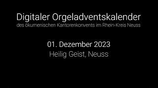 Digitaler Orgeladventskalender | 01. Dezember | Michael Führer