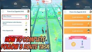 How To Complete Follow 3 Routes Tasks in Pokemon Go