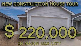 Realistic Tour New Construction Home  | Buyer's Checklist | 1700 sq ft USA Homes for 220k Major City