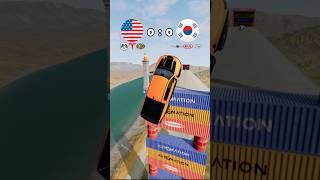 The challenge of American and South Korean cars! #usa #beamngdrive #mydrive #nightdrive #driven