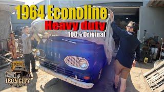 Pete’s personal stash! 1964 Ford Econoline BARN FIND COE New Mexico Air Force base truck