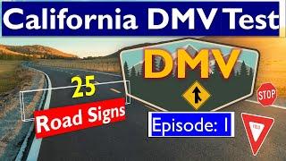 CA DMV Road Signs Practice Test 2024 #trafficsigns #california