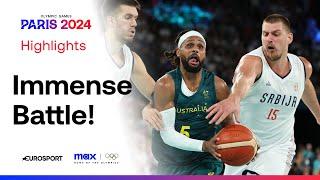 Nikola Jokic CLUTCH in Overtime!  | Serbia vs Australia Basketball Quarter-Final | #Pars2024