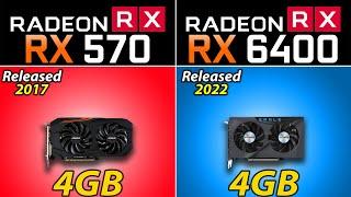 RX 570 vs RX 6400 | 20 New Games Benchmarks