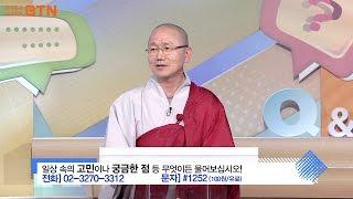 [BTN불교TV] 즉문즉설144. 불교에서 말한는 자비란 무엇인가요?