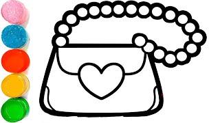 How to Draw Women Purse | How to Draw a Handbag for Kids