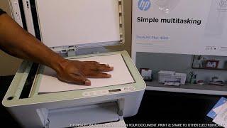 HP DESKJET PLUS 4122 HOW TO SCAN YOUR DOCUMENT, PRINT & SHARE TO OTHER ELECTRONICALLY