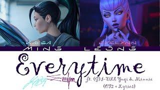 K/DA Kai'sa & Evelynn - Everytime ft. (G)I-DLE YUQI & MINNIE (OT2 + Lyrics)