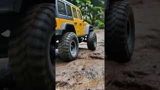 Yellow RC Jeep vs. MUDDY Ravine!  Can it SURVIVE? 