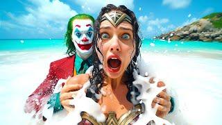 Joker's Sinister Abduction: Wonder Woman in Peril | Superhero Fight Showdown