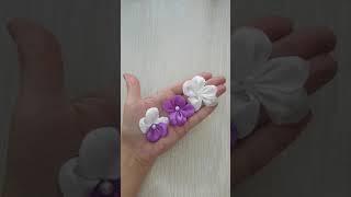 #Shorts  Цветочек для декора из остатков лент