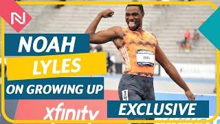 NOAH LYLES TALKS ABOUT DOING GYMNASTICS, HIGH JUMP AND BASKETBALL