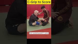 BJJ BEGINNER  SUPER EASY SWEEP from SEATED GUARD  #bjj #jiujitsu #grappling