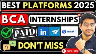 Best Paid/Unpaid BCA Internships PlatformsAfter BCA Best Masters Course #bca #bcajobs #mca #viral