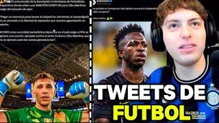 DAVOO XENEIZE REACCIONA a TWEETS De FÚTBOL | DAVOOXENEIZE