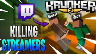 Trolling TWITCH STREAMERS in Krunker! (Hilarious)