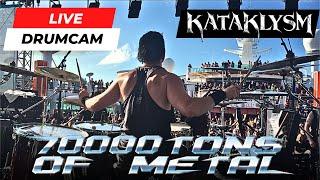 Oli Beaudoin (Kataklysm) - Live @ 70000 Tons of Metal 2018 - Drum Cam