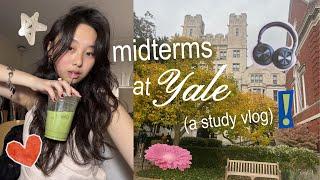 yale student takes on exam season (back to back midterms ‍): late nights, cramming, study snacks!!