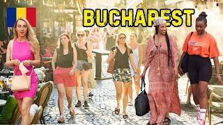 Bucharest Romania 2024 | Beautiful Girls Walking Tour on Old Town