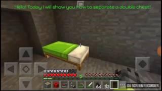 How to separate a double chest in Minecraft?