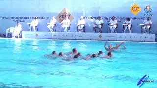 Jelsincro 04 CZECH REPUBLIC RUTINA LIBRE COMBINADA SYNCHRONISED SWIMMING MEDITERRANEAN CUP 2017