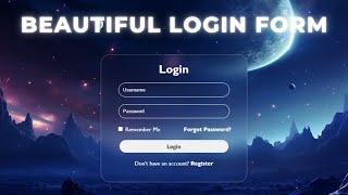 HTML and CSS Login Form - Build a Stylish Login Form in 15 Minutes