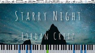 Jordan Critz - Starry Night (кавер на пианино + ноты)