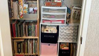 My Organized Craft Supply Closet!