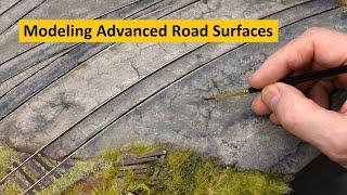 Creating Ultra Realistic Road Surfaces for Model Railroads & Dioramas | Boomer Diorama ~ # 305