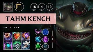 Tahm Kench Top vs Pyke: Godlike - EUW Master Patch 14.18