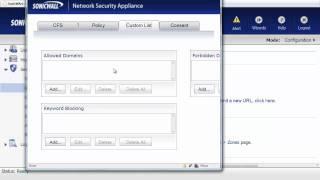 Block Website Access  with SonicWALL Firewall