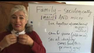 Unit 4 Sociological definition of family