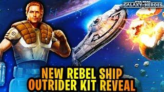 NEW Rebel Ship - Dash Rendar's Outrider Ship Kit Reveal - Galaxy of Heroes