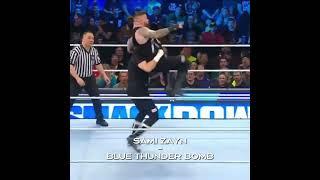 Sami Zayn Blue Thunder Bomb  || #shorts #wwe