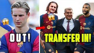 | BREAKING: BARCELONA TRANSFER REVOLUTION FOR 2025!  DE JONG OUT - RABIOT TAH IN! - FOOTBALL NEWS