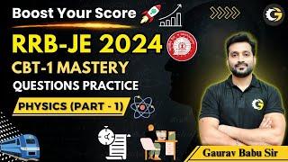 RRB JE 2024 CBT-1 Physics Questions Practice Live | Railway Junior Engineer Exam Prep #gblions