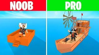 NOOB vs PRO Build A Boat for ROBUX TREASURE Roblox