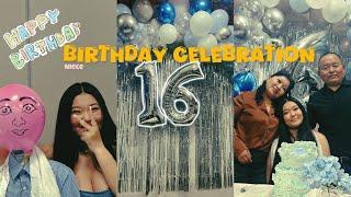 SWEET 16 BIRTHDAY CELEBRATION : Niece|| Family | Tibetan Vlogger| Toronto Canada