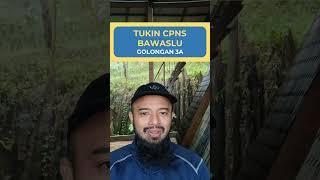 Tukin CPNS Golongan 3A Bawaslu #shorts