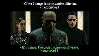 FRENCH LESSON - learn french with movies ( french + english sub ) Matrix reloaded part2