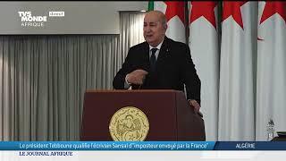 Algérie : discours à la Nation du président Abdelmadjid Tebboune