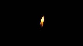 Tiny candle flame VFX black screen