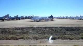 Inside AMARG - Airplane graveyard (boneyard) in Tucson AZ