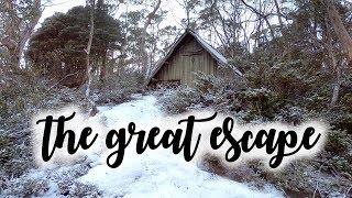 Hiking Through Snow to Solitary Hut, Walls of Jerusalem.