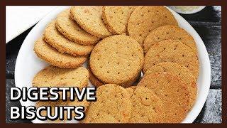 Atta Biscuits Recipe in a Kadai | Digestive Biscuit recipe | Homemade Healthy Atta Biscuit